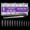 COLORBIRD Nail Tip, Long, Super Long, 240 Pieces, Super Demon