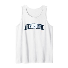 Abercrombie ND Vintage Athletic Sports JSN2 Navy Print Tank Top