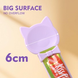 LICKJIMO-3PCS Cat Treat Dispenser,Multi Function Spoon for Churu Lickable Cat Treats,Cat Treat Spoon for Lickable Cat Treats Squeeze up,Food Dispenser Cat Feeder,Cat Food Spoon Big Size(3 Color)