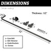 36" Heavy Duty Cane Bolt Gate Drop Rod Hardware Ground