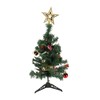19.7inch Tabletop Christmas Tree Mini Artificial Decorated Christmas Tree Set