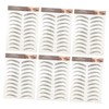 Outanaya 12pcs Waterproof Makeup Eyebrow Stickers Realistic Like Imitation for