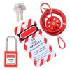 Cable Lock Kit Adjustable Insulation Universal for Valve Red Energy