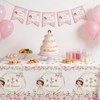 HIPVVILD Mi Bautizo Baptism Tablecloth Party Decorations for Girls, 3