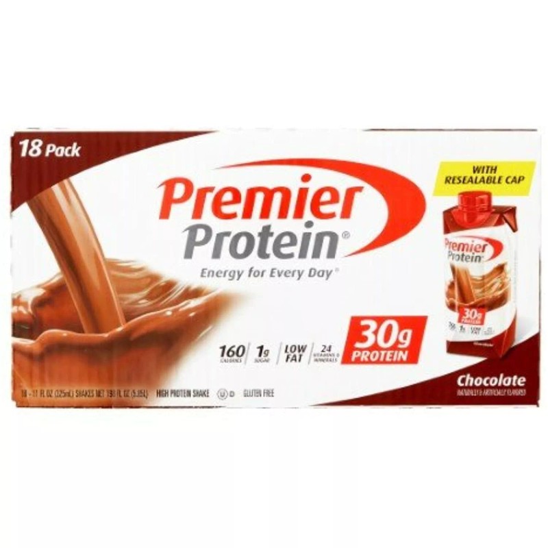 Premier Nutrition High Protein Shake, Vanilla, 11 oz.,18 Count -