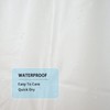 YISURE Plastic Frosted PEVA Bathroom Window Curtain, No Hook Needed
