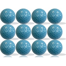 Plain Color Golf Balls 1 Dozen Blank, Non-printed (Light Blue) -