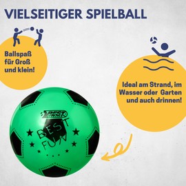 Best Sporting Fun PVC Ball 23 cm Football / Beach Ball / Water Ball, Coloured, green