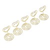 25Pcs Table Number Stands Heart Shaped Stable Base Sturdy Metal