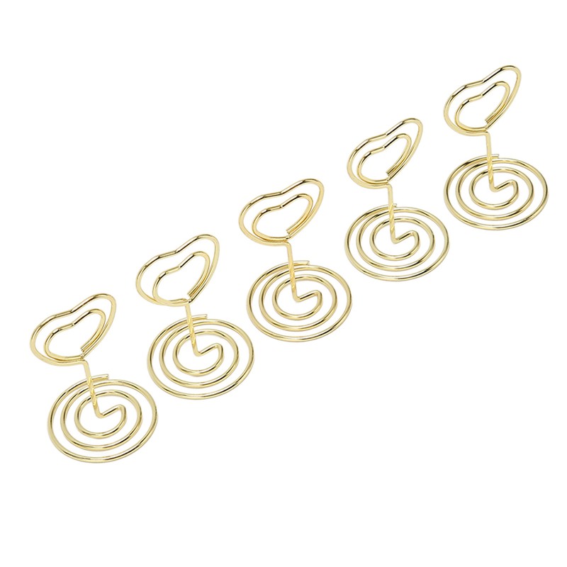 25Pcs Table Number Stands Heart Shaped Stable Base Sturdy Metal