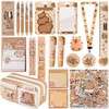 RHUIOKJLDF Cute Capybara Stationery Gift Set ballpoint pens, pencil cse,