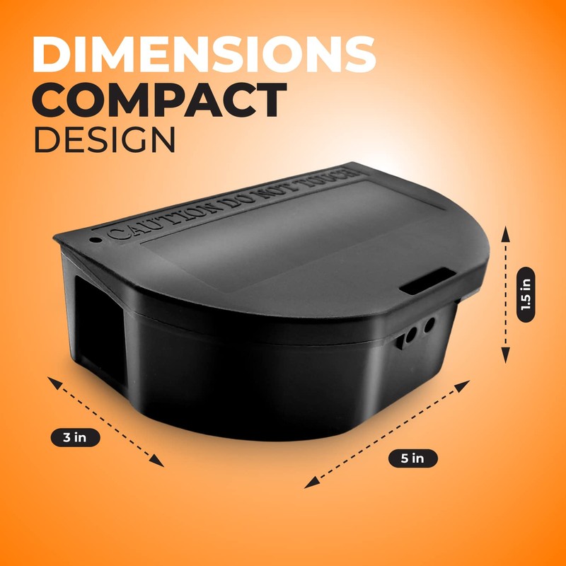 8 Pack - Mouse Bait Stations – Mice, Chipmunk or