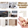 GMHLLES Wooden Drawer Knobs, 6 Pcs Wooden Door Knobs Handles
