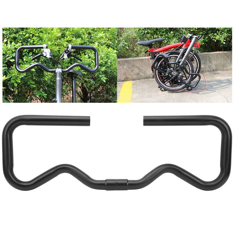 Ultralight Aluminium Alloy Folding Bicycle Bike Conversion P Handlebar 25.4x490mmblack