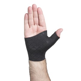 thermoskin Wrist Thumb Sleeves, Black, Sold as a Pair (Large)