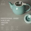 Sweejar Porcelain Teapot with Removable Stainless Steel Infuser,Microwave & Dishwasher