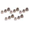 15pcs Hearing Amplifier Ear Plugs 2 Layers Silicone Soft Round
