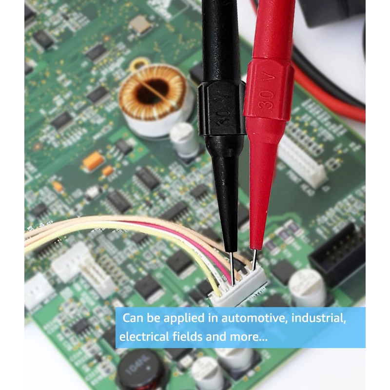 Extra-Thin Multimeter Test Leads, 0.7mm Multimeter Probes, Multimeter Back Probe