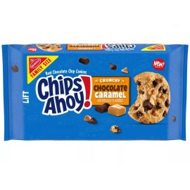Chips Ahoy! ⚪️ New Family Size Chips Ahoy Crunchy Chocolate Caramel Chip Cookies 13.88oz