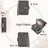 TEUEN Women's Large Capacity PU Leather Vintage Purse Wallet with