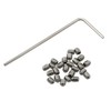 BAIRONG 25pcs 4-40 x 1/8" Stainless Steel Allen Head Hex