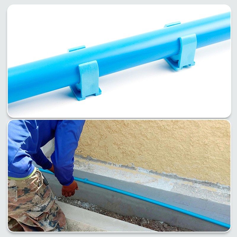 sourcing map 8Pcs PVC Water Pipe Clamps Clips, U-Shaped Tubing