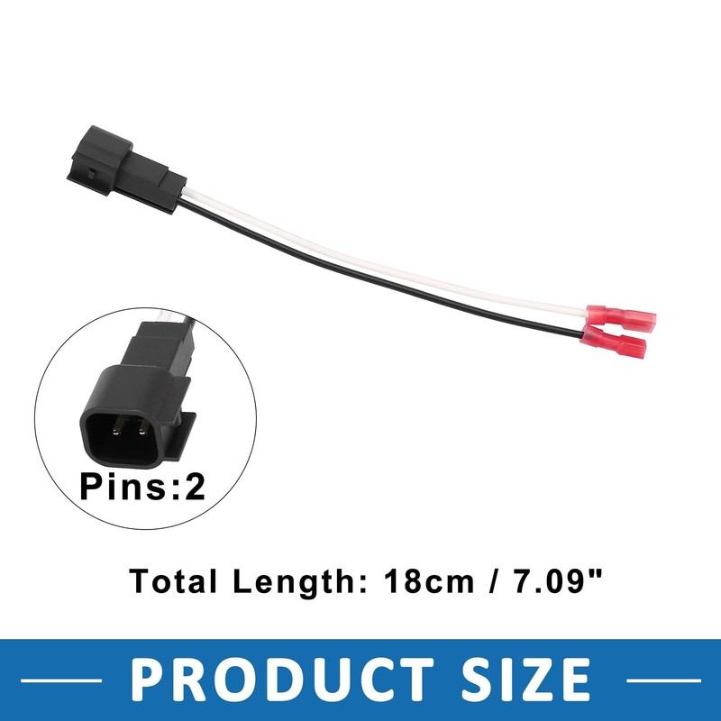 A ABSOPRO Speaker Wire Adapter Connector Harness Plastic Black (Set