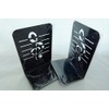 Music Themed Bookend - A Pair of Black Treble Clef