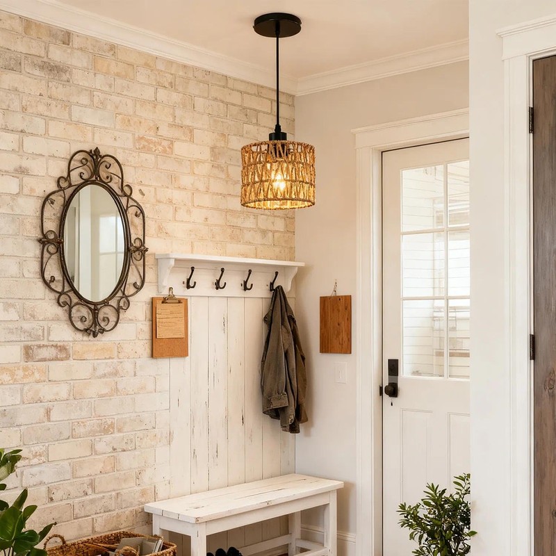 Sunli House Pendant Light Hanging Lamp - Boho Farmhouse Decor