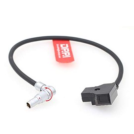 DRR Teradek ServPro Z CAM E2 S6/F6 Power Cable Rotatable Right Angle 2-Pin to Dtap Power Cable