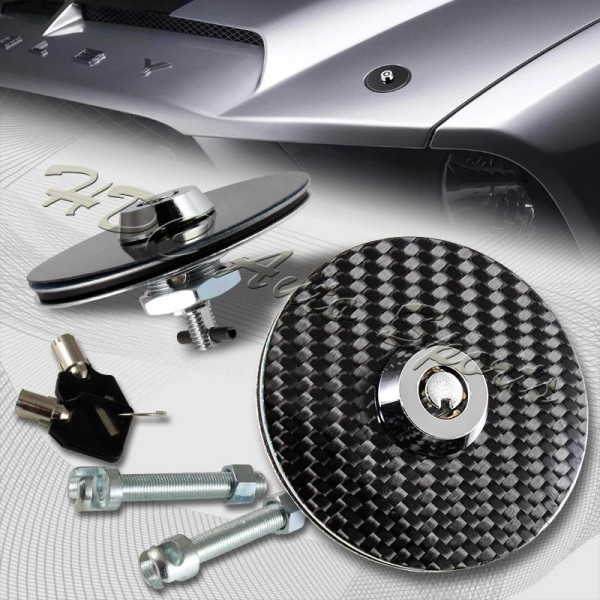 HDC Autosports JDM Carbon Fiber Mount Bonnet Racing Security Hood