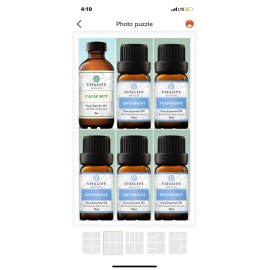 Vitality Extracts ~Peppermint ~ Set Of 6 10ml Travel Size NEW  100% Pure Natural