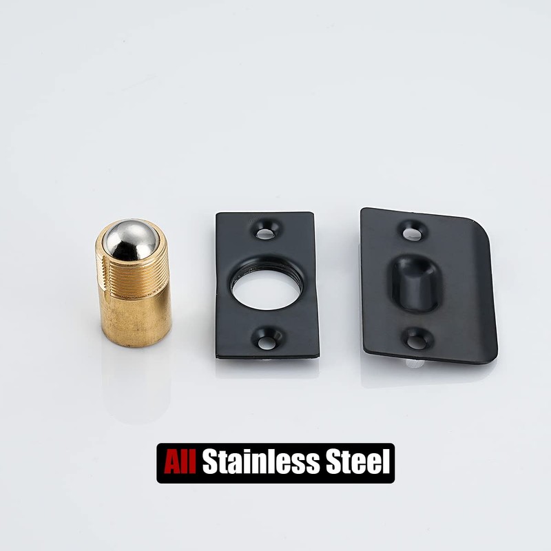JQK Closet Door Ball Catch Hardware, Stainless Steel Catch Adjustable