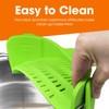 Cheer Collection Silicone Clip on Pot Strainer, Heat-resistant Snap-On Strainer