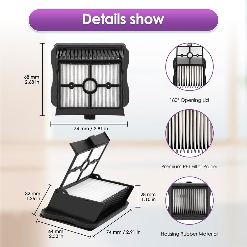 (6 Pack) S20 Pro Replacement Brush Rollers and HEPA Filters