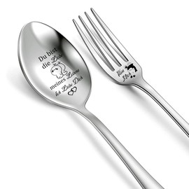 Wife Husband Soup Dinner Fork and Spoon Set Romantic Birthday Greeting Gift Coffee Spoon Wedding Anniversary Forks Valentine's Day Boyfriend Girlfriend Gift Christmas Tablespoon White Day