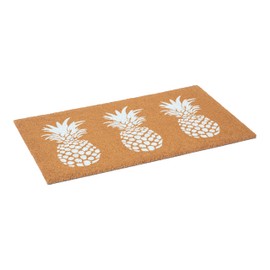 Calloway Mills 116301729 White Pineapple Trio Doormat, 17" x 29"