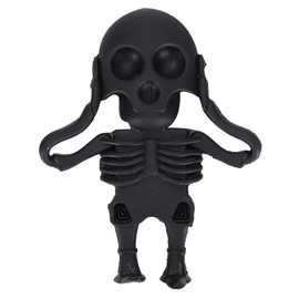 U Disk - Dispositivo de memoria flash a granel de alta velocidad, Plug and Play USB Stick almacenamiento de datos, de almacenamiento de datos, aspecto de calavera negra,