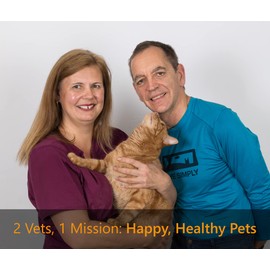 Simply Pets Online Bamboo Cat Slow Feeder - Designed By Vets - Large Size - Cat Puzzle Feeder