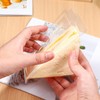 Cabilock 50pcs Transparent Sandwich Boxes Small Sandwich Wedge Box Sandwich