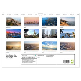 San Diego - The Unique City on the Pacific (Wall Calendar 2025 DIN A4 Landscape), CALVENDO Monthly Calendar