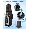 Golf Travel Bag for Airlines with Wheels - Foldable Hard