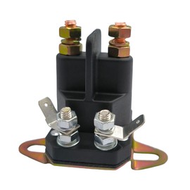 17-1197 Starter Solenoid with 2 Hole Bracke,12V 4 Terminal Lawn Mower Starter Solenoid for EXMARK Lawn Boy 1-513075 513075 104-3189 212655 for Toro Lawn Tractor 104-3189