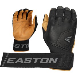 Easton | MAV PRO Locked in Baseball Batting Gloves | Carmel/Black | Adult Large