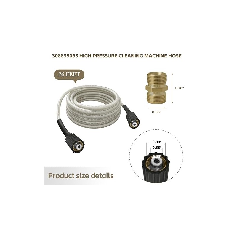 Pressure Washer Hose for Ryobi Power Washer Hose ，Replacement for