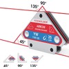 YESWELDER 25 lb Welding Magnet Pack of 4 Magnetic Welding