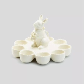 Grace's Teaware Grace Teaware Bunny Figurine Fine Porcelain Egg Holder