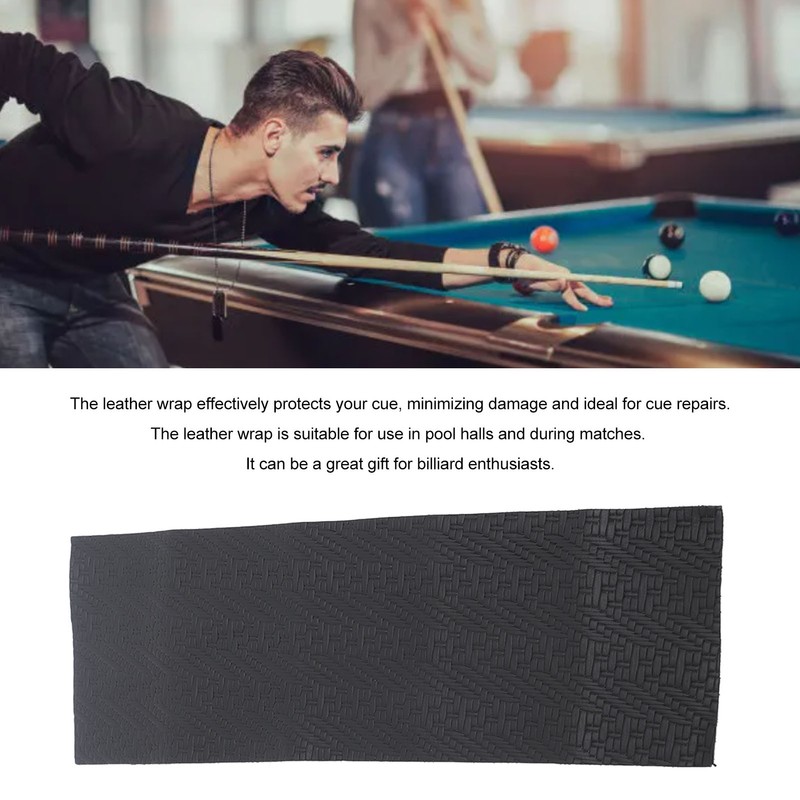 Cue Grip Wrap Leather Pool Wrap Woven Pattern Comfortable Grip