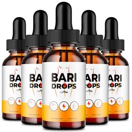 Bari Drops, Bari Drops Extract Liquid Keto Drops All Natural Formula - Maximum Strength, Bari Liquid Drops Health Fitness Keto Vitamin Support Overall Wellness, Baridrops, Bari Drops Reviews (5 Pack)