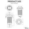 DIYhz Metal Waterproof Push Button Switch Self-Locking Lock Switch 12mm